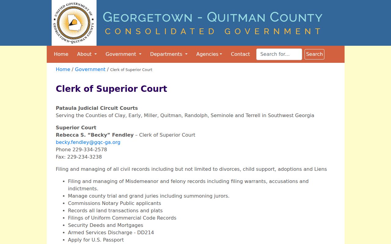 Quitman County criminal docket clerk record categories