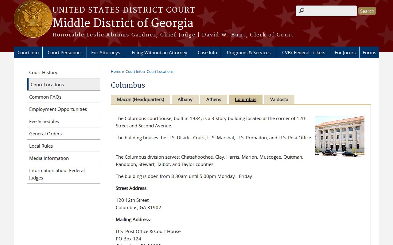 Quitman County court docket Columbus federal office
